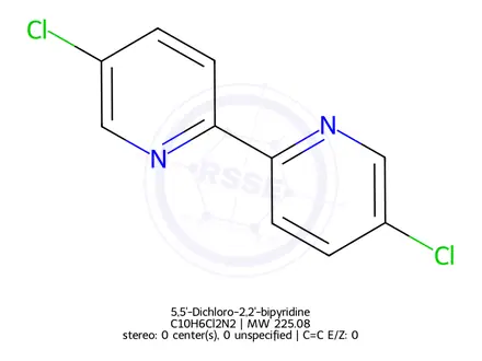 Chemical structure of 5,5'-Dichloro-2,2'-bipyridine