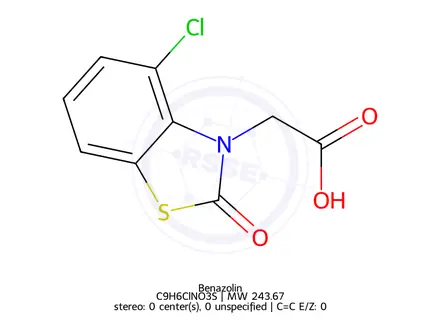 Chemical structure of Benazolin