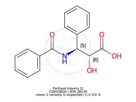 Chemical structure of Paclitaxel Impurity 11