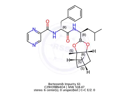 Chemical structure of Bortezomib Impurity 61