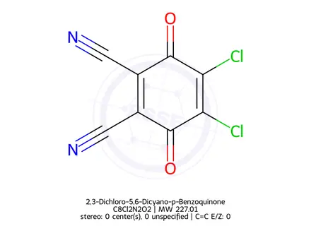 Chemical structure of 2,3-Dichloro-5,6-dicyano-p-benzoquinone