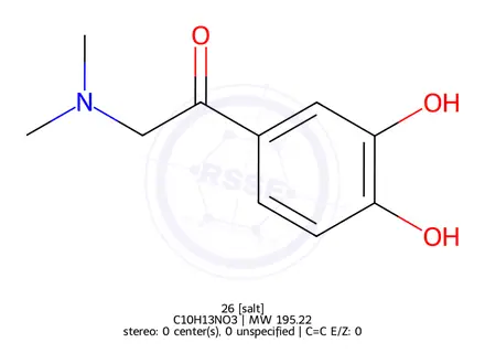 Chemical structure of Noradrenaline Impurity 30(Hydrochloride)