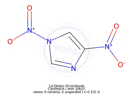 Chemical structure of 1,4-Dinitro-1H-imidazole