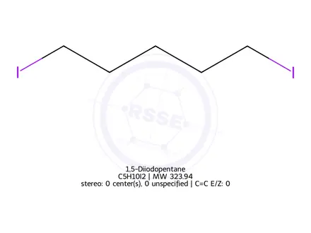Chemical structure of 1,5-Diiodopentane