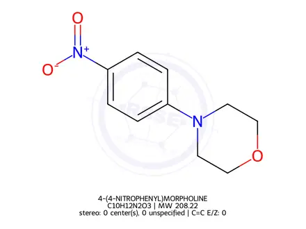 Chemical structure of 4-(4-NITROPHENYL)MORPHOLINE