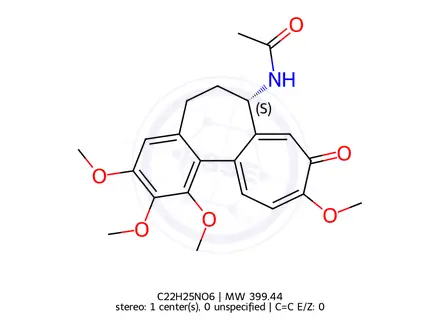Chemical structure of Colchicine