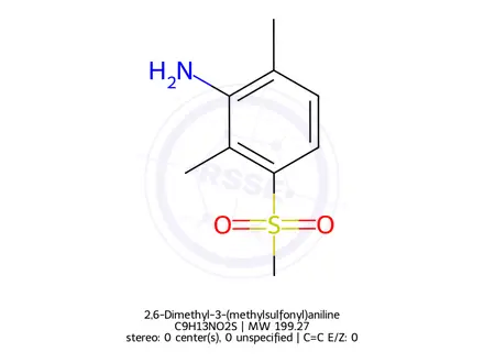 Chemical structure of 2,6-Dimethyl-3-(methylsulfonyl)aniline