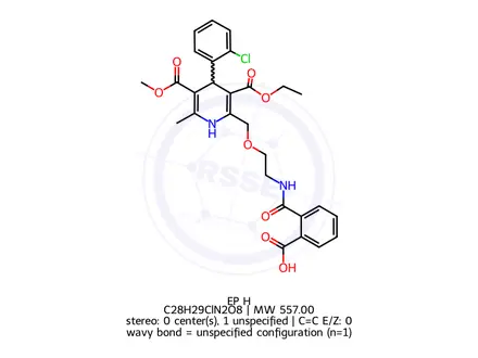 Chemical structure of Amlodipine EP Impurity H