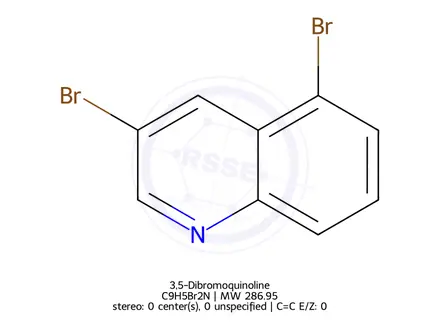 Chemical structure of 3,5-Dibromoquinoline