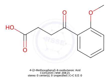 Chemical structure of 4-(2-Methoxyphenyl)-4-oxobutanoic Acid