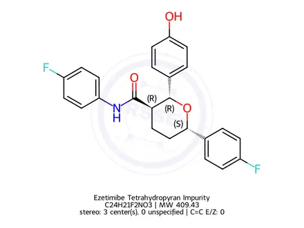 Chemical structure of Ezetimibe Impurity C