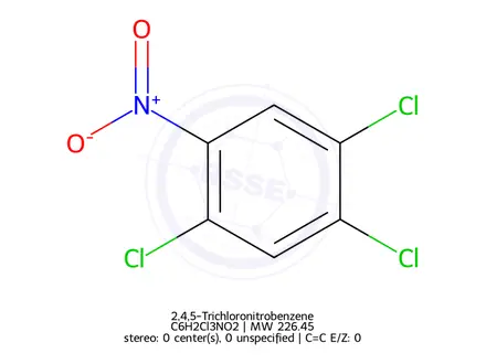 Chemical structure of 2,4,5-Trichloronitrobenzene