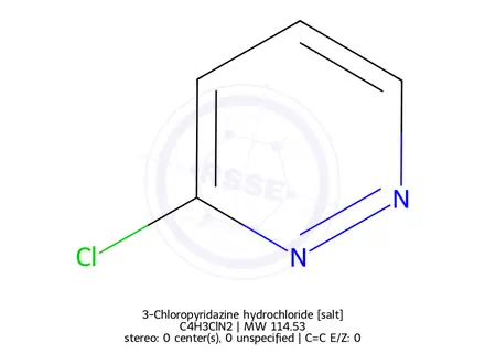 Chemical structure of 3-Chloropyridazine hydrochloride