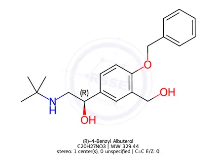 Chemical structure of Levalbuterol Impurity F