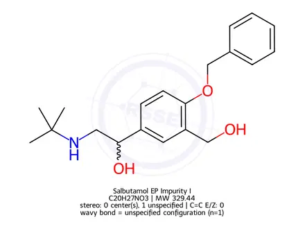 Chemical structure of Albuterol EP Impurity I
