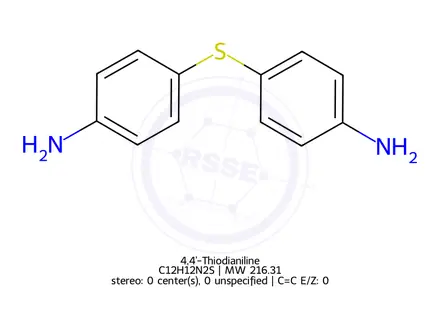 Chemical structure of 4,4'-Thiodianiline