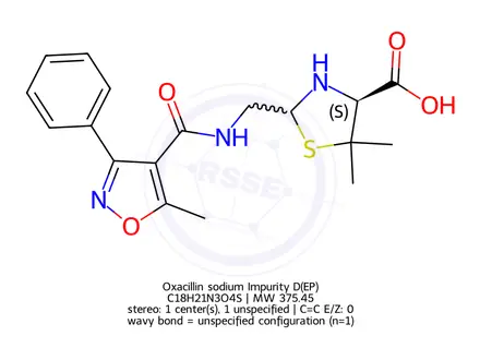 Chemical structure of Oxacillin EP Impurity D