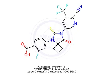 Chemical structure of Apalutamide Impurity 13