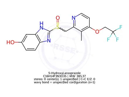 Chemical structure of 5-HydroxyLansoprazole