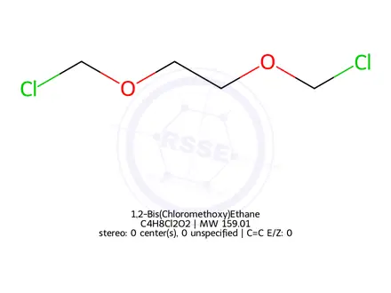Chemical structure of 1,2-Bis(Chloromethoxy)Ethane