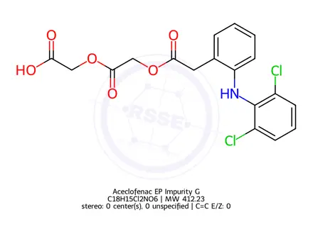 Chemical structure of Aceclofenac EP Impurity G