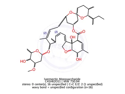 Chemical structure of Ivermectin Monosaccharide