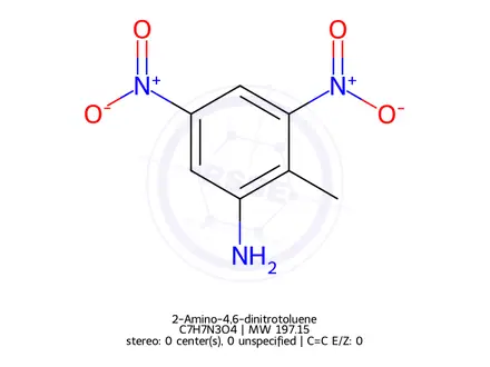 Chemical structure of 2-Amino-4,6-dinitrotoluene