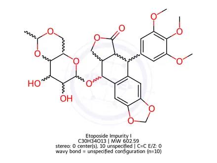 Chemical structure of Etoposide Impurity I