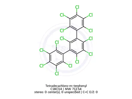 Chemical structure of Tetradecachloro-m-terphenyl