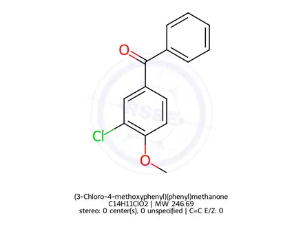 Chemical structure of (3-Chloro-4-methoxyphenyl)(phenyl)methanone