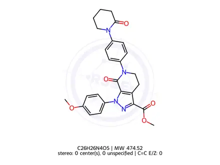 Chemical structure of Apixaban Impurity D