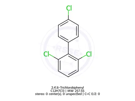 Chemical structure of 2,4',6-Trichlorobiphenyl