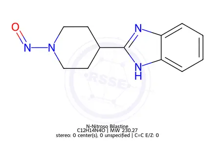 Chemical structure of N-Nitroso Bilastine
