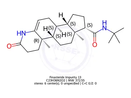 Chemical structure of Finasteride Impurity 13