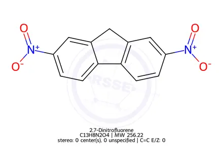 Chemical structure of 2,7-Dinitrofluorene