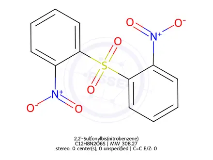 Chemical structure of 2,2'-Sulfonylbis(nitrobenzene)