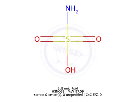 Chemical structure of Sulfamic Acid