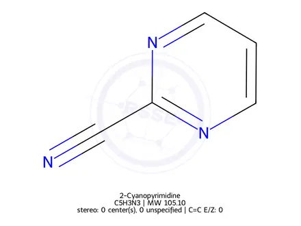Chemical structure of 2-Cyanopyrimidine