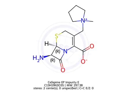 Chemical structure of Cefepime Impurity E (EP)