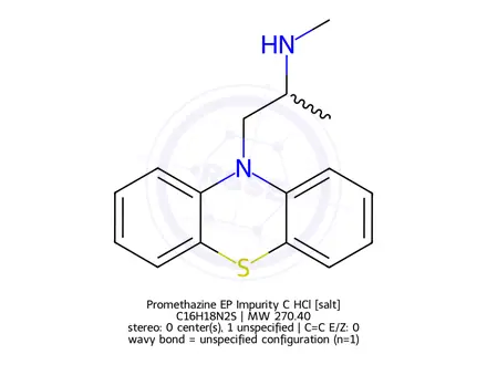 Chemical structure of Promethazine EP Impurity C HCl