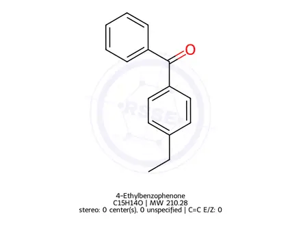 Chemical structure of 4-Ethylbenzophenone