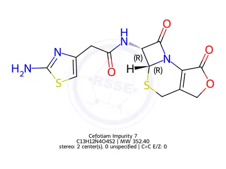 Chemical structure of Cefotiam impurity 7