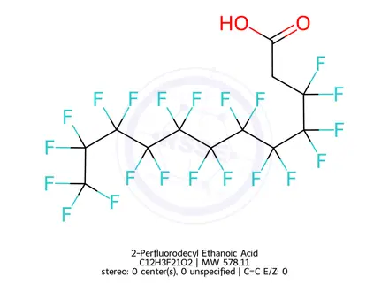 Chemical structure of 2-Perfluorodecyl Ethanoic Acid