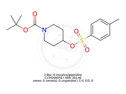 Chemical structure of 1-Boc-4-(tosyloxy)piperidine