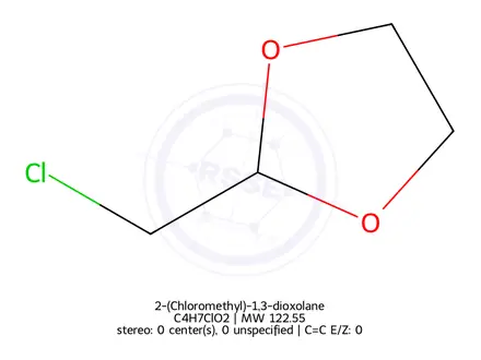 Chemical structure of 2-(Chloromethyl)-1,3-dioxolane