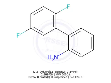 Chemical structure of (2`,5`-Difluoro[1,1`-biphenyl]-2-amine)