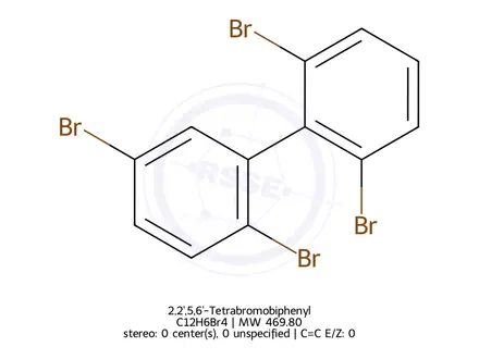 Chemical structure of 2,2',5,6'-Tetrabromobiphenyl