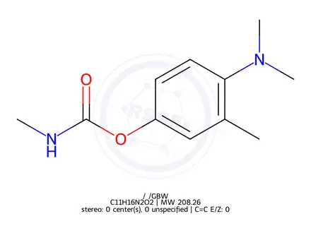 Chemical structure of Aminocarb