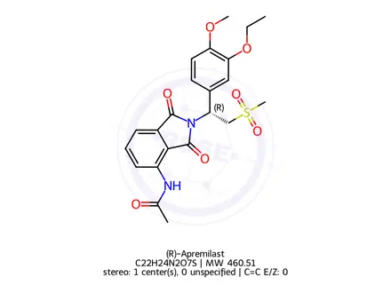 Chemical structure of (R)-Apremilast
