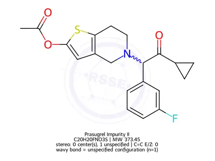 Chemical structure of Prasugrel Impurity A